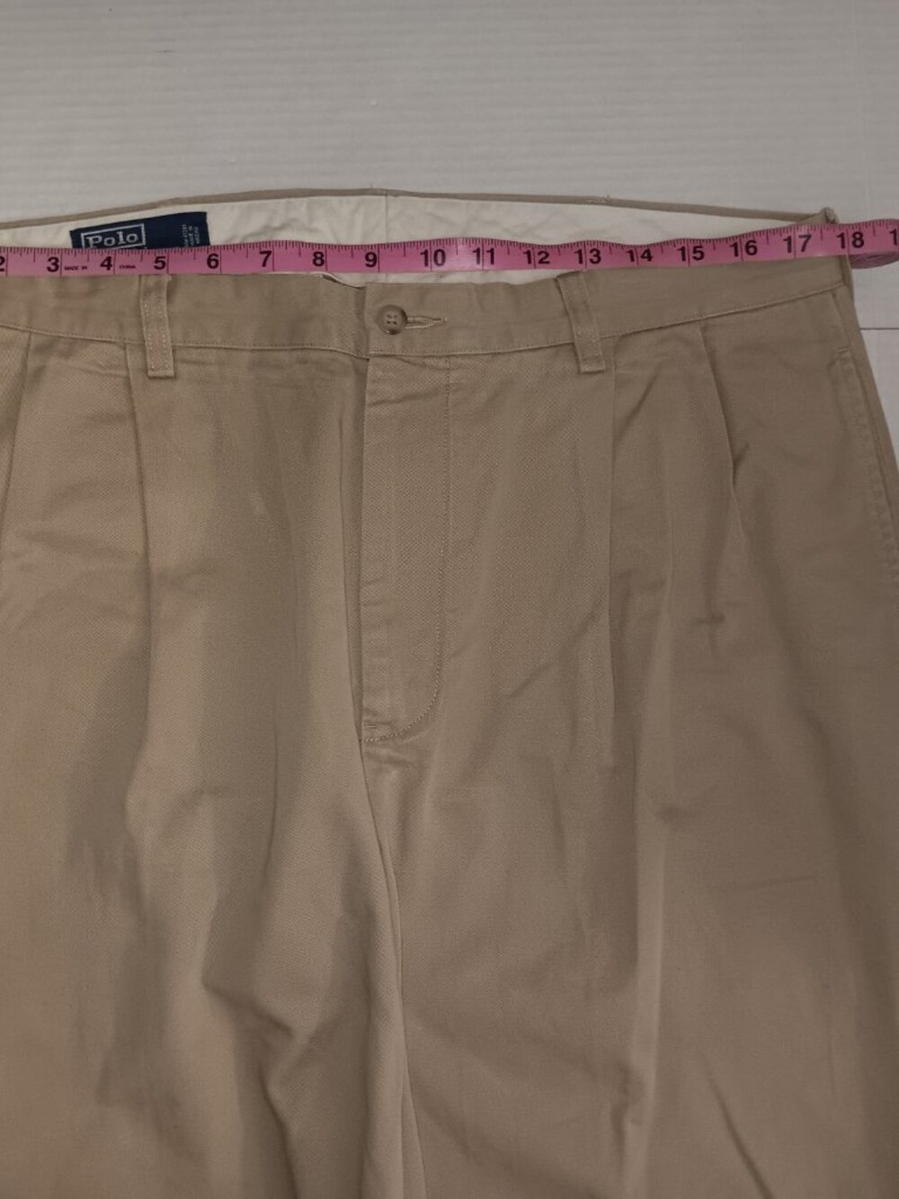 POLO RALPH LAUREN HAMMOND CUFFED HEM KHAKI PANTS - Picture 10 of 13